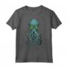 Maglietta Cthulhu Lovecraft - Mostro Tentacolare con Occhi Verdi per Halloween o Regalo di Natale