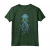 Maglietta Cthulhu Lovecraft - Mostro Tentacolare con Occhi Verdi per Halloween o Regalo di Natale