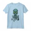 Maglietta Cthulhu Lovecraft - Mostro Tentacolare con Occhi Verdi per Halloween o Regalo di Natale
