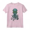 Maglietta Cthulhu Lovecraft - Mostro Tentacolare con Occhi Verdi per Halloween o Regalo di Natale