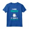 I Love Math Cat - Divertente Detto Matematico Maglietta per Appassionati di Matematica e Geek