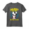 HapTiger Snoopy - Festa del papà Super Eroe Maglietta con Licenza Ufficiale - Regalo Divertente per Papà