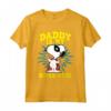 HapTiger Snoopy - Festa del papà Super Eroe Maglietta con Licenza Ufficiale - Regalo Divertente per Papà