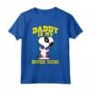HapTiger Snoopy - Festa del papà Super Eroe Maglietta con Licenza Ufficiale - Regalo Divertente per Papà