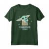 Star Wars The Mandalorian Grogu with Frog Curious Child Maglietta - Official Merchandise for Boys, Girls, Men, Women - Cute T Shirt for Family
