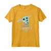 Star Wars The Mandalorian Grogu with Frog Curious Child Maglietta - Official Merchandise for Boys, Girls, Men, Women - Cute T Shirt for Family