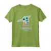 Star Wars The Mandalorian Grogu with Frog Curious Child Maglietta - Official Merchandise for Boys, Girls, Men, Women - Cute T Shirt for Family
