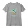 Star Wars The Mandalorian Grogu with Frog Curious Child Maglietta - Official Merchandise for Boys, Girls, Men, Women - Cute T Shirt for Family