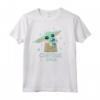Star Wars The Mandalorian Grogu with Frog Curious Child Maglietta - Official Merchandise for Boys, Girls, Men, Women - Cute T Shirt for Family