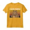 Io Odio la Gente Orso - Camicia Maglietta Divertente per gli Amanti degli Orsi - Acquista Online!