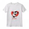 HapTiger Mickey & Minnie Mouse Couple Goals Maglietta con Collo a V - Maglietta Coppia Ufficiale Disney