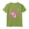 Kawaii Boba Tea Cat Bubble Tea - Maglietta Anime Giapponese con Grafica di Gatto e Fiori di Ciliegio