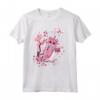 Kawaii Boba Tea Cat Bubble Tea - Maglietta Anime Giapponese con Grafica di Gatto e Fiori di Ciliegio