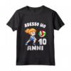 Bambino Maglia Bambina Compleanno Pallavolo Adesso ho 10 anni - Maglietta Pallavolista per il Decimo Compleanno - Regalo Pallavolo per Bambini