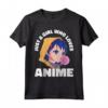 Solo una ragazza che ama anime ragazza manga - Maglietta Giapponese Kawaii Otaku Graphic Goth - Ideale per Teen Girl e Ragazzi