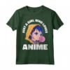 Solo una ragazza che ama anime ragazza manga - Maglietta Giapponese Kawaii Otaku Graphic Goth - Ideale per Teen Girl e Ragazzi
