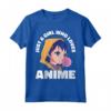 Solo una ragazza che ama anime ragazza manga - Maglietta Giapponese Kawaii Otaku Graphic Goth - Ideale per Teen Girl e Ragazzi
