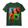 HapTiger The Muppets Kermit The Frog Pop Art Maglietta - Officially Licensed Apparel for Fans