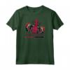 HapTiger Deadpool Workout In Progress Tacos Maglietta - Officially Licensed Marvel Apparel for Fitness Enthusiasts