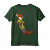 HapTiger Zootopia Cool Fox Nick Wilde Leaning Maglietta - Officially Licensed Apparel for Fans