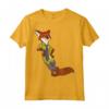 HapTiger Zootopia Cool Fox Nick Wilde Leaning Maglietta - Officially Licensed Apparel for Fans