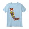 HapTiger Zootopia Cool Fox Nick Wilde Leaning Maglietta - Officially Licensed Apparel for Fans
