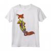 HapTiger Zootopia Cool Fox Nick Wilde Leaning Maglietta - Officially Licensed Apparel for Fans