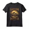 HapTiger Lion King Hakuna Matata Distressed Portrait Maglietta - Officially Licensed Apparel for Disney Fans