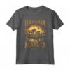HapTiger Lion King Hakuna Matata Distressed Portrait Maglietta - Officially Licensed Apparel for Disney Fans