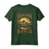 HapTiger Lion King Hakuna Matata Distressed Portrait Maglietta - Officially Licensed Apparel for Disney Fans