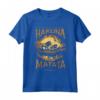 HapTiger Lion King Hakuna Matata Distressed Portrait Maglietta - Officially Licensed Apparel for Disney Fans