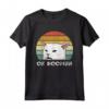 Retro Donna Urla A Tavola Cena Divertente Gatto Ok Boomer Maglietta - Stile Vintage Originale Novità Meme Gatto