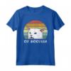 Retro Donna Urla A Tavola Cena Divertente Gatto Ok Boomer Maglietta - Stile Vintage Originale Novità Meme Gatto