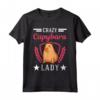 Crazy Capybara Lady - Maglietta Capibara Divertente per Donne Proprietarie o Allevatrici - Ideale per Appassionate di Capibara