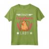 Crazy Capybara Lady - Maglietta Capibara Divertente per Donne Proprietarie o Allevatrici - Ideale per Appassionate di Capibara
