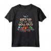 HapTiger Rev Up And Roll Out! Maglietta - Official Blaze and AJ Kids' T-Shirt for STEM Education