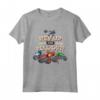 HapTiger Rev Up And Roll Out! Maglietta - Official Blaze and AJ Kids' T-Shirt for STEM Education