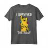 HapTiger Thanos Gauntlet I Survived The Snap Maglietta - Official Marvel Apparel for Avengers Fans