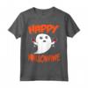 Divertente Happy Hallowine Halloween Fantasma T-shirt Maglietta - Costume Horror per Feste a Tema - Ideale per Maratona di Film Spaventosi