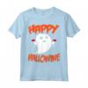 Divertente Happy Hallowine Halloween Fantasma T-shirt Maglietta - Costume Horror per Feste a Tema - Ideale per Maratona di Film Spaventosi