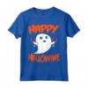 Divertente Happy Hallowine Halloween Fantasma T-shirt Maglietta - Costume Horror per Feste a Tema - Ideale per Maratona di Film Spaventosi