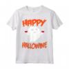 Divertente Happy Hallowine Halloween Fantasma T-shirt Maglietta - Costume Horror per Feste a Tema - Ideale per Maratona di Film Spaventosi