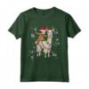 Simpatico Babbo Natale Bradipo Equitazione Lama Luci di Natale - Maglietta Divertente per Slothmas - Regalo di Natale per Amanti dei Bradipi e delle Feste