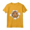Maglietta Divertente Gatto che Esce dalla Stampa - Idea Regalo per Amante dei Gatti - Maglietta Donna e Bambina