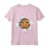 Maglietta Divertente Gatto che Esce dalla Stampa - Idea Regalo per Amante dei Gatti - Maglietta Donna e Bambina