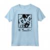 HapTiger Mickey Mouse Minnie Hashtag Smile Maglietta - Official Disney Merchandise for Fans - Authentic Character Shirt