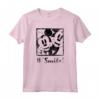 HapTiger Mickey Mouse Minnie Hashtag Smile Maglietta - Official Disney Merchandise for Fans - Authentic Character Shirt