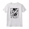HapTiger Mickey Mouse Minnie Hashtag Smile Maglietta - Official Disney Merchandise for Fans - Authentic Character Shirt