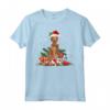 Natale Vizsla Cane - Maglietta con Cappello di Babbo Natale e Regali - Ideale per Amanti dei Cani e Regali di Natale