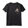 Adorabile Piccolo Pastore Australiano In Tasca T-shirt Maglietta - Regalo per Amanti dei Cani - Divertente e Carina